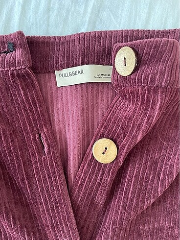 Pull and Bear kadife midi etek