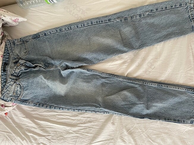 40 Beden milla mom jeans buz mavisi