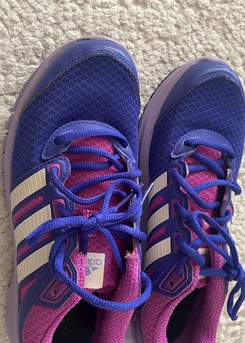 Renkli Mor Yüksek Topuklu Spor Ayakkabı - Görsel 2