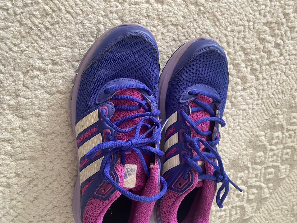 Renkli Mor Yüksek Topuklu Spor Ayakkabı - Görsel 2