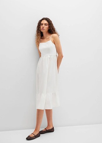 Sırt detaylı elbise - Görsel 3