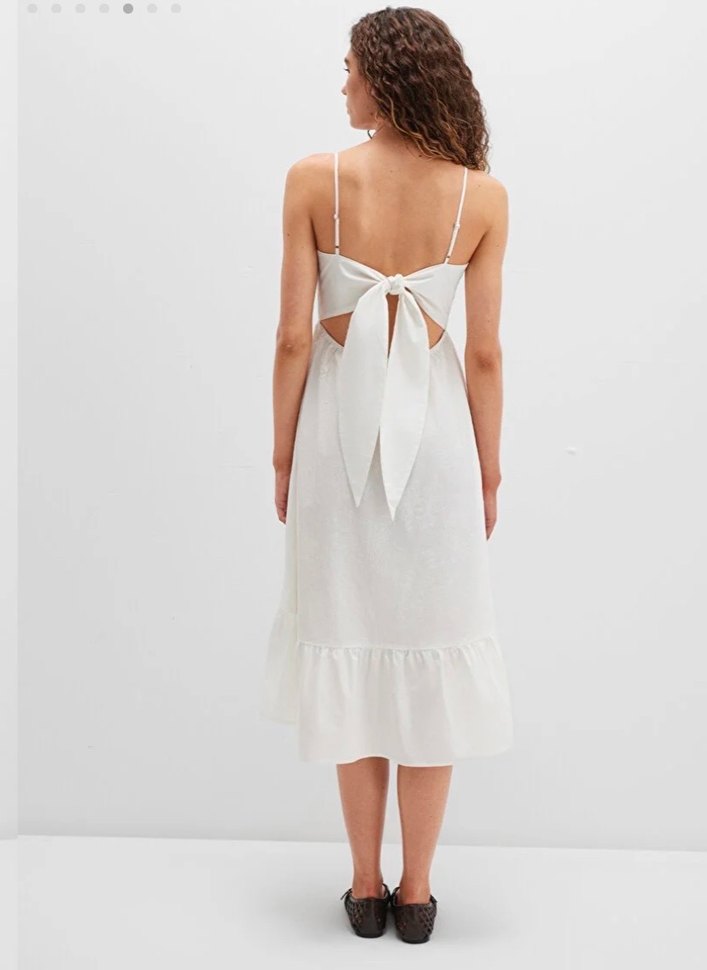 Sırt detaylı elbise - Görsel 2