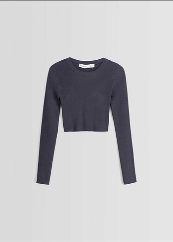 Fitilli crop kazak - Görsel 3