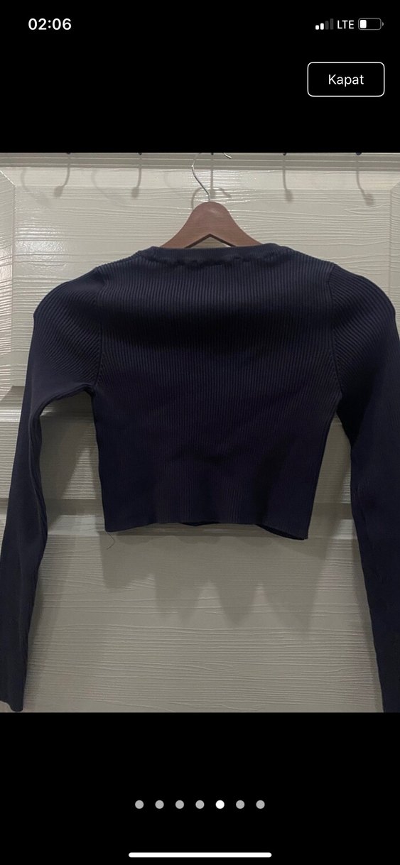 Fitilli crop kazak - Görsel 5