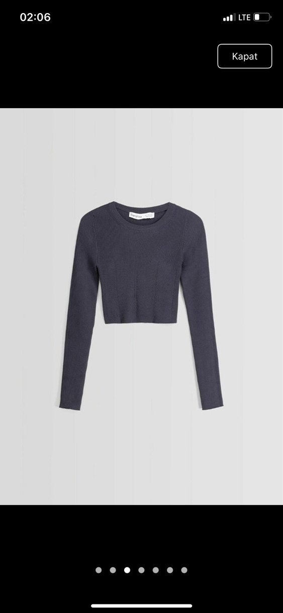 Fitilli crop kazak - Görsel 3