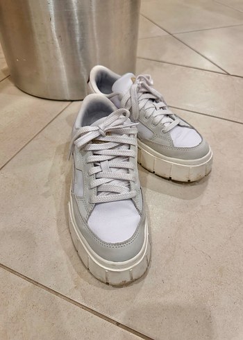 Beyaz Platform Puma Kadın Spor Ayakkabısı - Görsel 2