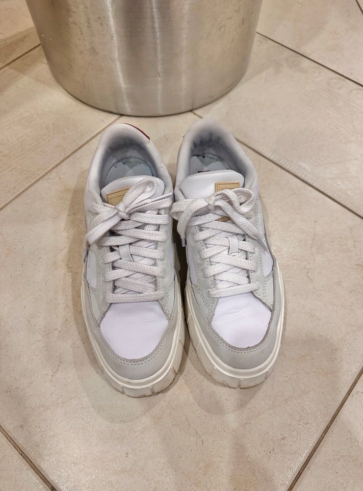 Beyaz Platform Puma Kadın Spor Ayakkabısı - Görsel 3