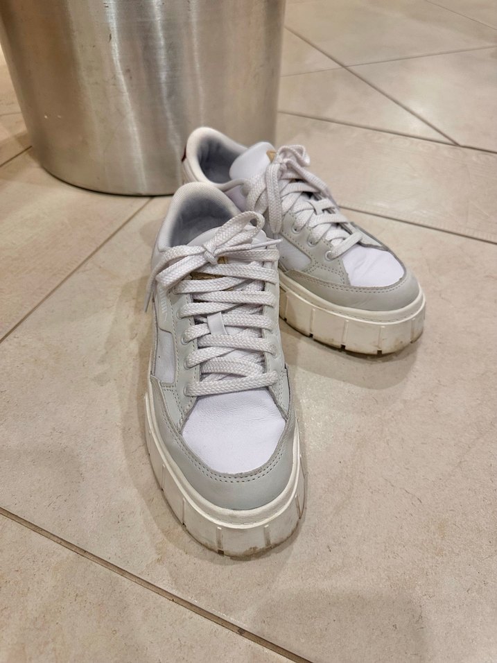 Beyaz Platform Puma Kadın Spor Ayakkabısı - Görsel 2