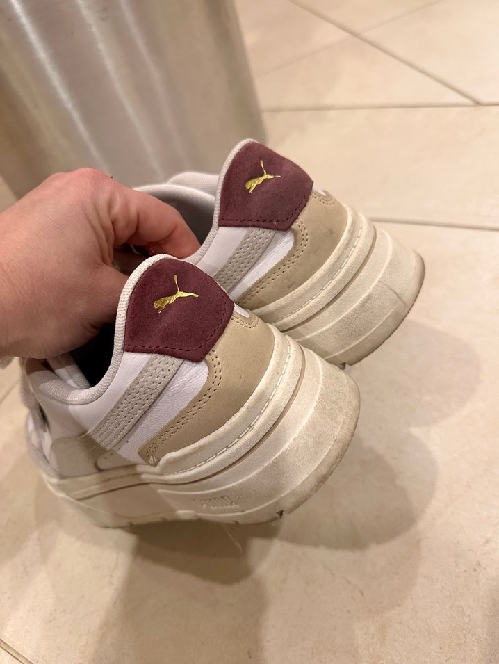 Beyaz Platform Puma Kadın Spor Ayakkabısı - Görsel 5