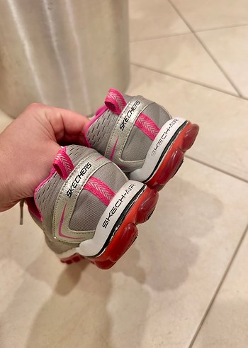 Skechers Gri Spor Kadın Sneaker - Görsel 4