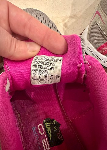 Skechers Gri Spor Kadın Sneaker - Görsel 5