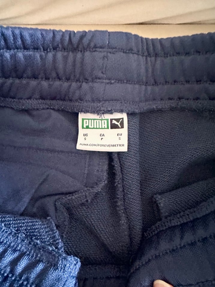 Erkek Parlak Mavi Puma Eşofman Altı - Görsel 4