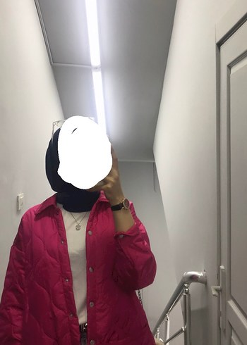 Pembe Düğmeli Midi Kadın Ceket