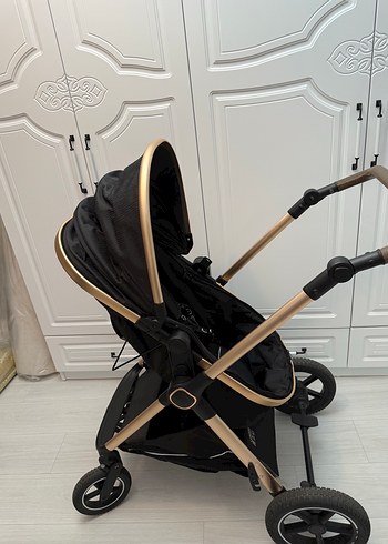 Siyah Bebek Arabası, Katlanabilir ve Dayanıklı - Görsel 6