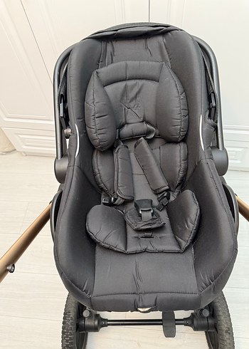 Siyah Bebek Arabası, Katlanabilir ve Dayanıklı - Görsel 3