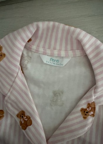 Pembe ayıcıklı pijama takımı - Görsel 2