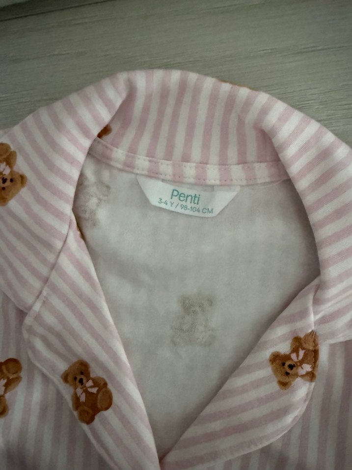 Pembe ayıcıklı pijama takımı - Görsel 2