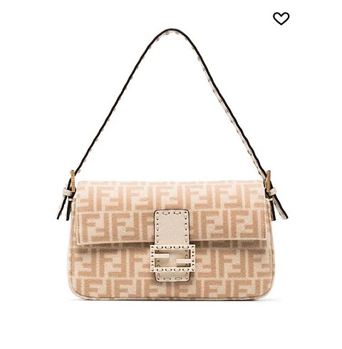 Fendi wool baguette shoulder bag