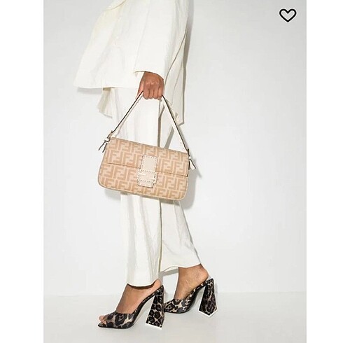 Fendi Fendi wool baguette shoulder bag