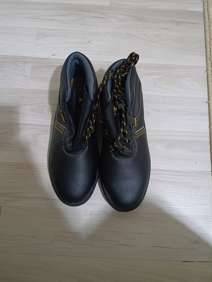 Siyah Bağcıklı Erkek deri Bot yeşil marka - Görsel 3