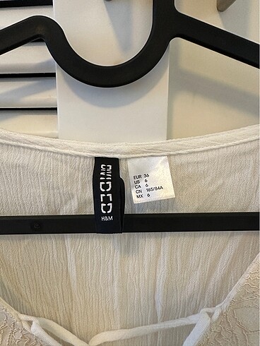 36 Beden beyaz Renk H&M bluz