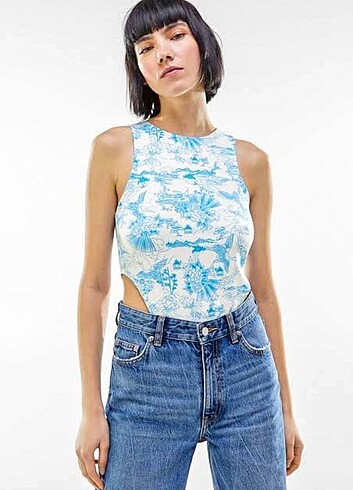 Bershka Çıtçıtlı Atlet Halter Body 