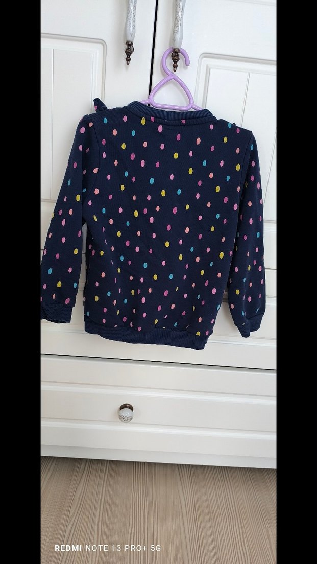 Kız Çocuk Çok Renkli Uzun Kollu Hırka - Görsel 5