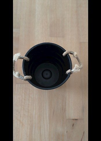 Siyah Tatlı Ev Dekoratif Kova - Görsel 3