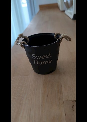 Siyah Tatlı Ev Dekoratif Kova - Görsel 4