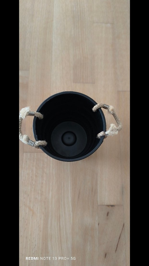 Siyah Tatlı Ev Dekoratif Kova - Görsel 3