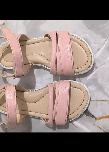 Pembe Dolgu Topuklu Kadın Sandalet - Görsel 5