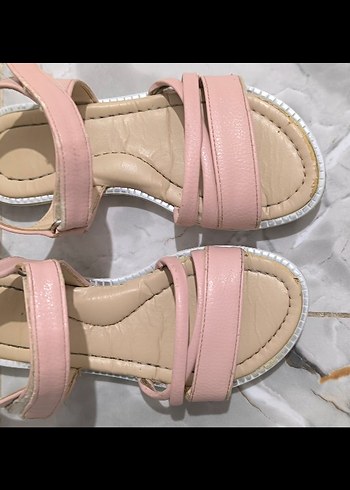 Pembe Dolgu Topuklu Kadın Sandalet - Görsel 3