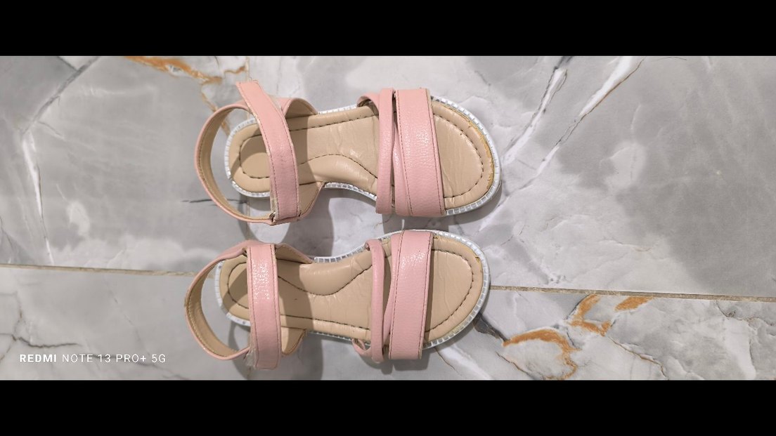 Pembe Dolgu Topuklu Kadın Sandalet - Görsel 5