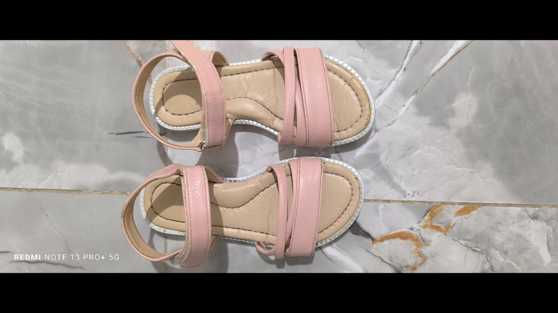 Pembe Dolgu Topuklu Kadın Sandalet - Görsel 3