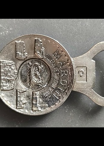 Gri Vintage Mardin Rozet Açacak magnet - Görsel 3