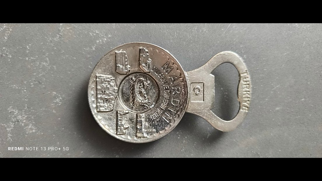 Gri Vintage Mardin Rozet Açacak magnet - Görsel 3