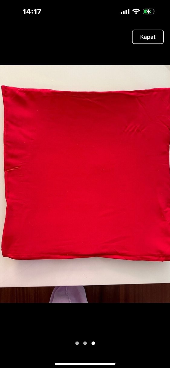 Kırmızı Kar yılbaşı Dekoratif Yastık Kılıfı - Görsel 3