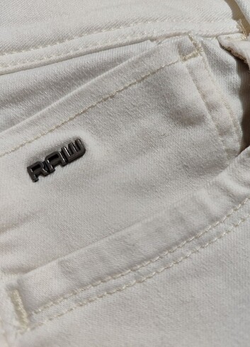 32 Beden G-STAR RAW BEYAZ KOT PANTOLON EU/US: 25/32