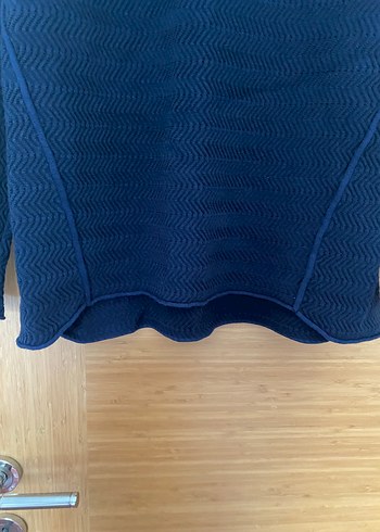 Lacivert Örgü Kadın Kazak - Görsel 4