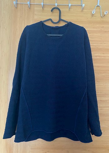 Lacivert Örgü Kadın Kazak - Görsel 8