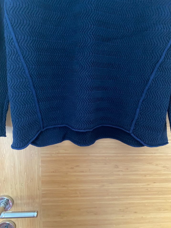 Lacivert Örgü Kadın Kazak - Görsel 4