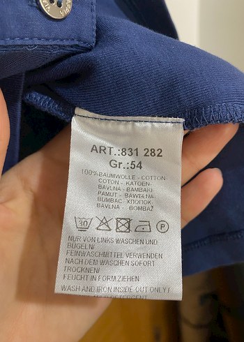 Düğmeli Lacivert büyük beden - Görsel 7