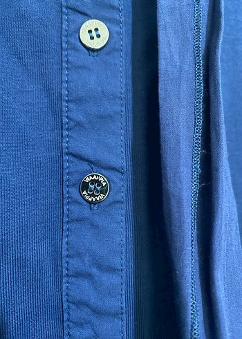 Düğmeli Lacivert büyük beden - Görsel 6