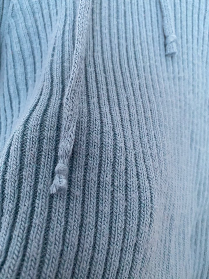 Mavi Fitilli Örgü Kadın Kazak - Görsel 2