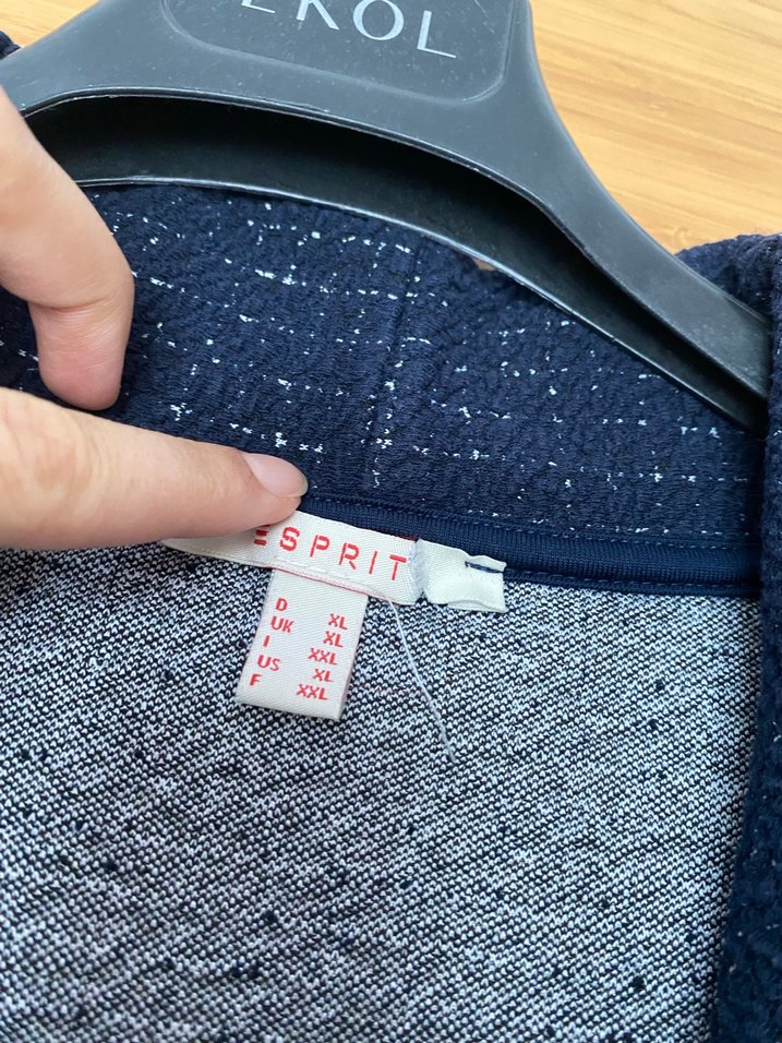 Lacivert kaban hırka büyük beden - Görsel 5