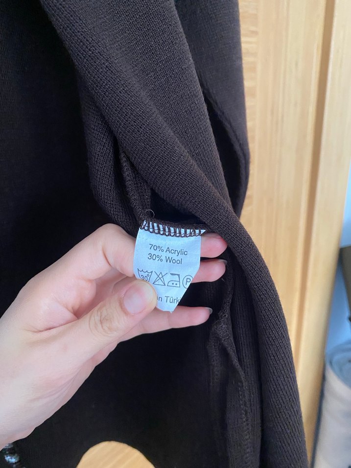 Kahverengi büyük befen hırka - Görsel 5