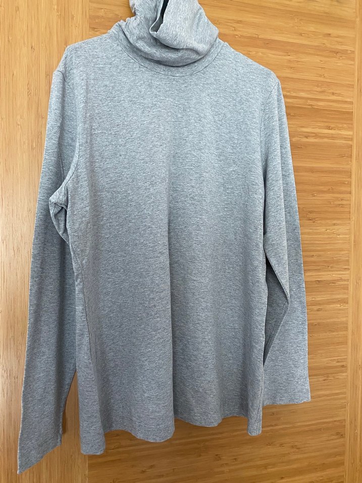 Gri Kadın Boğazlı Rahat body - Görsel 3