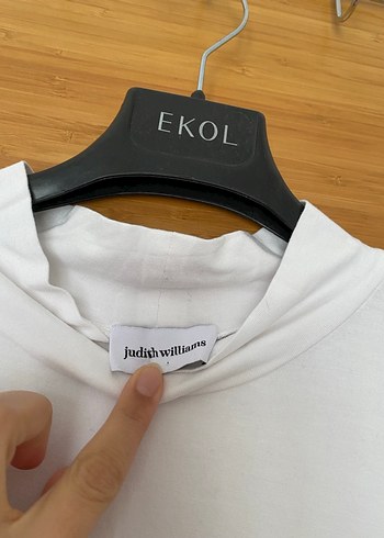 EKOL Beyaz Uzun Kollu Kadın Tişört büyük beden - Görsel 3