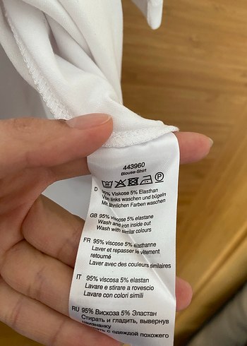 EKOL Beyaz Uzun Kollu Kadın Tişört büyük beden - Görsel 4