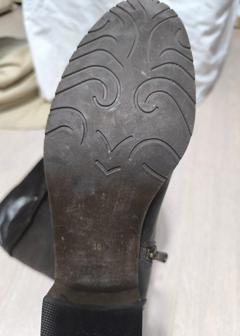 Kahverengi Deri Tokalı Dizüstü Çizme - Görsel 5